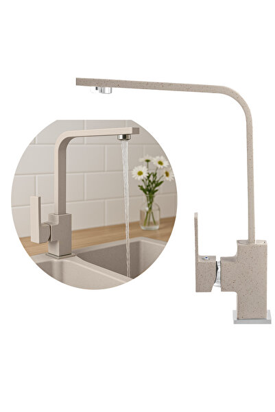 Granitan Baterie Bucatarie Meses, Bej, Dus Rotativ 360°