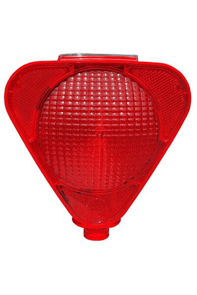 Solar Flaşörlü Ledli Lamba ( KIRMIZI RENK )