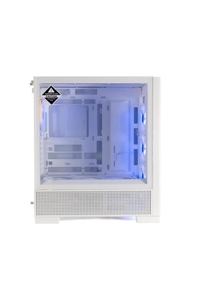 Aigo AIRNOVA Beyaz 850W 80+ Bronze 7 Fanlı ARGB Mid Tower Kasa