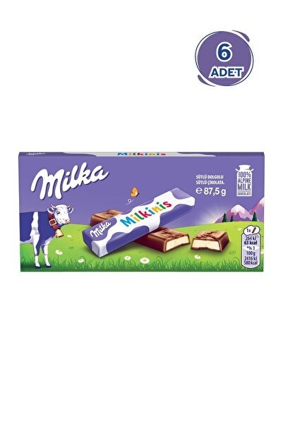 Milka Milka Milkinis Sütlü Çikolata 87,5g - 6 Adet