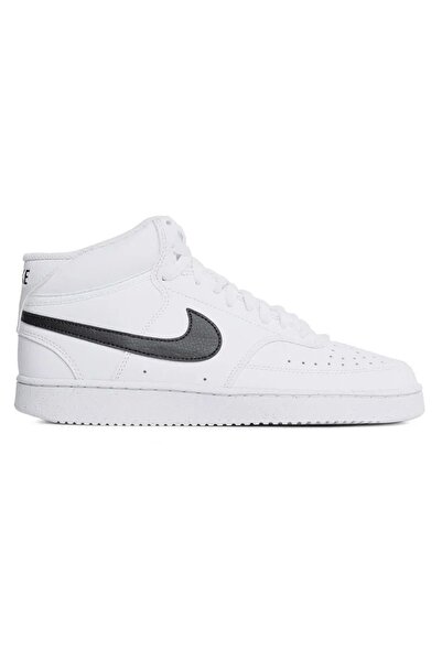 Nike Court Vision mid-high sneakers, eco- Leather , white/black, 11.5