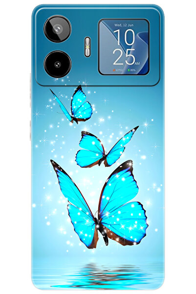 General Mobile GM 26 PRO 5G (G903) Uyumlu Kılıf Desen Baskılı Silikon Mavi Ke...