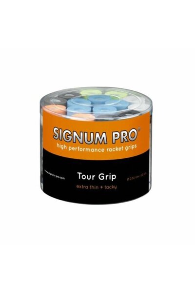 Signum Pro Set de 60 de overgrip-uri Tour, culori asortate, grosime de 0,50 mm