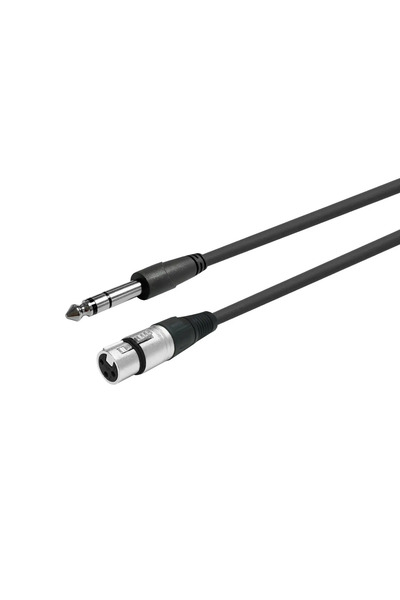 VivoLink PROAUDXLRFJACKS1 cablu audio 1 m XLR 6.35mm Negru