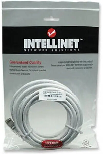 Intellinet Cablu patch 100% cupru Cat.6 UTP, 5m, alb