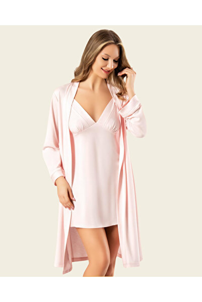 Peony Lingerie TR Peony Soft Sabahlık Gecelik İnterlok Kumaş