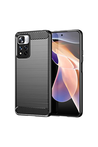 Hurtel Husă flexibilă din carbon pentru Xiaomi Poco X4 NFC 5G, neagră