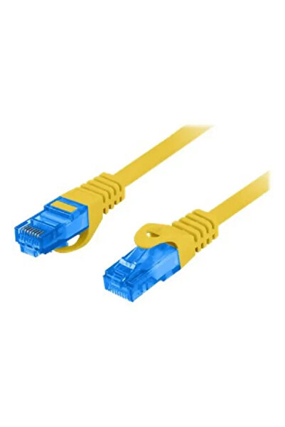 Lanberg Cablu patch Cat.6A S/FTP LSZH CCA 1m Galben Testat Fluke