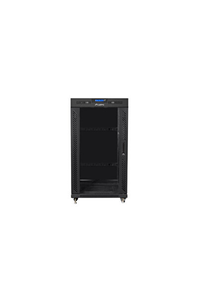 Lanberg Dulap rack de instalare 19 " 22U 600x600 Negru Ușă din sticlă LCD (De...