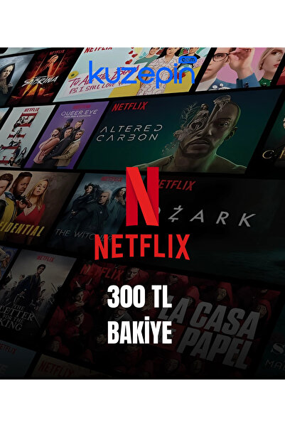 kuzepin Netflix Hediye Kart 300 TL