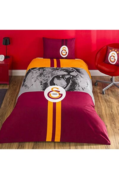 Taç Lisanslı Galatasaray Şampiyon Aslan Pamuk Tek Kişilik Nevresim Takımı