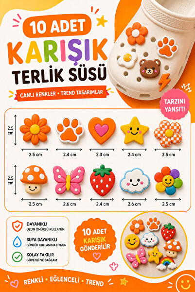 Jack Ferrero 10 ADET TERLİK SÜSÜ / FİGÜRLER KARIŞIK GELECEKTİR
