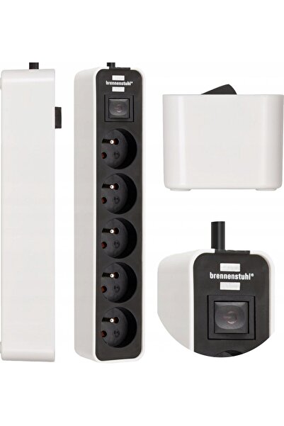 Brennenstuhl Prelungitor POWER STRIP „ECOLOR” 5GN, 5M Negru-Alb
