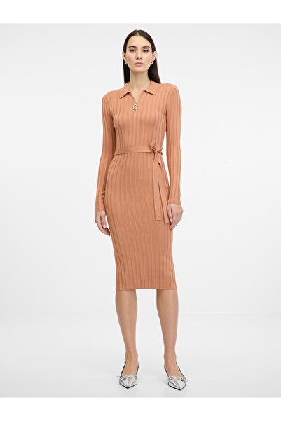 ORSAY rochie midi maro deschis