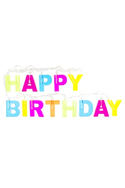 Zumzeria Happy Birthday Letter Light Garland 122cm