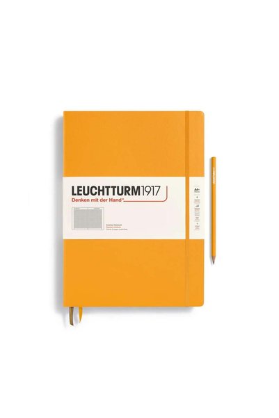 Leuchtturm1917 ماستر كلاسيك (A4+)، غلاف صلب، 235 صفحة مربعة مرقمة، رايزنج صن،...