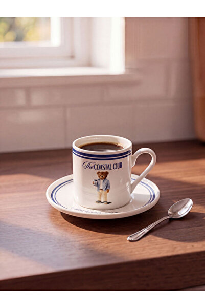 LC Waikiki Rmz Gi̇yi̇m Farkiyla Cute Teddy Bear Printed Coffee Cup Set