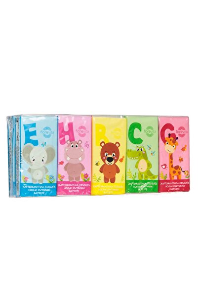 Zumzeria Șervețele nazale pentru copii, cu animale colorate, cu 2 straturi, 1...