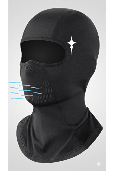 Flex Premium Reflektörlü Siyah Kar Maskesi Model 105 Balaklava Balaclava Moto...