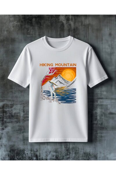 COMVİCHO Hiking Mountain Dag Tirmanisi Printed Oversize T-Shirt