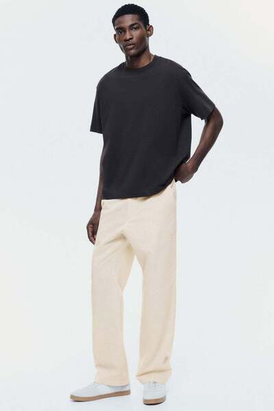 H&M Regular Fit Linen-blend trousers