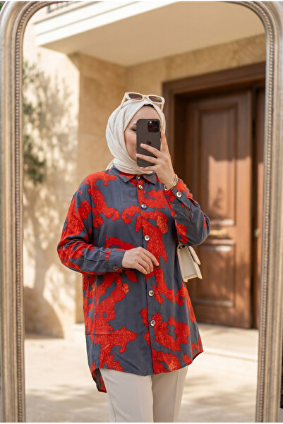 Kirazca Butik Women's Patterned Hijab Tunic