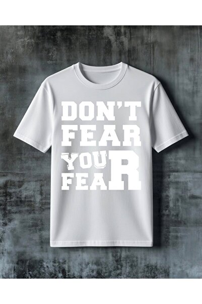 COMVİCHO Don'T Be Afraid, You Are Motivation. Printed Oversize T-Shirt.