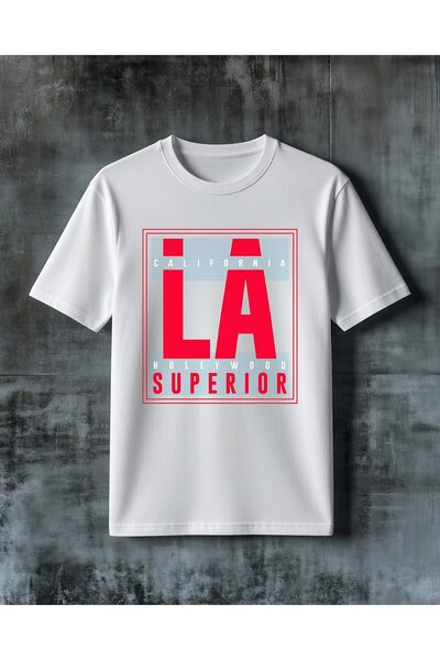 COMVİCHO La Superior Red Printed Oversize T-Shirt