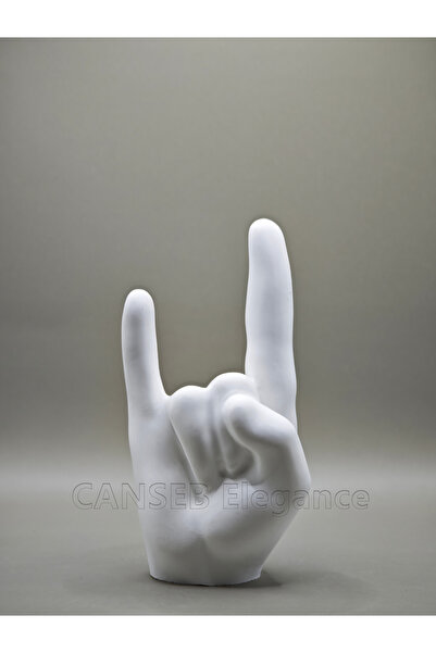 CANSEB Elegance 12cm | Benzersiz İşçilik | Nadir Rock'n Roll EL Heykeli Premi...