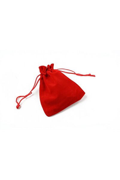 Saculet Saculeti din catifea rosie 9,5×11,5cm