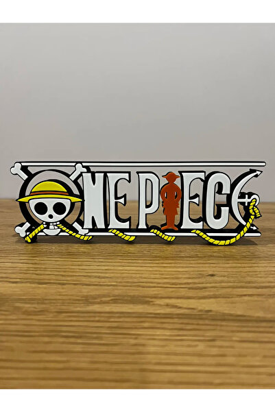 FigurBende One Piece Logo Dekoru – PLA 3D Baskı Masaüstü & Raf Süsü
