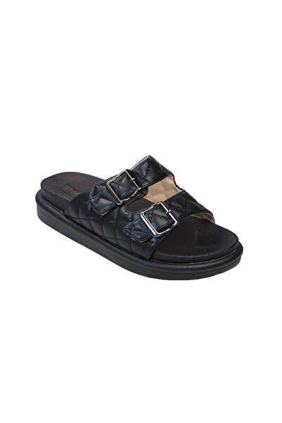 OEM Tsimpolis Shoes S618 Καλοκαιρινή Γυναικεία Παντόφλα Μαύρη