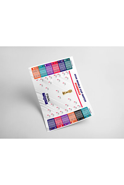 Boomah Accessories 2026 FIFA World Cup Match Schedule Poster A3 Size ( PRINT ...