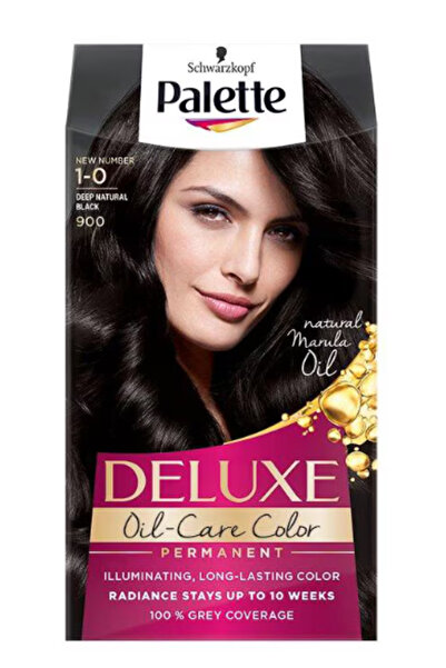 Schwarzkopf Palette Deluxe 900 Black Permanent Hair Dye, 130 ml