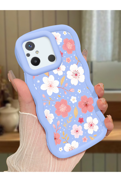 ucuc Redmi 12C Uyumlu Mavi Silikon Kılıf Kamera Korumalı Darbe Emici Tasarım