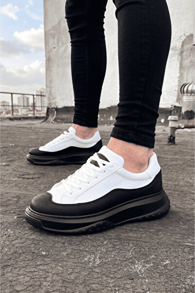 Zerenyus Alone Premium Quality Lace-up Casual Ανδρικό Λευκό Μαύρο Sneaker