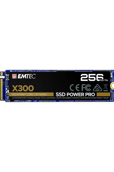 Emtec X300 Power Pro 256GB M.2 2280 PCI-E x4 Gen3 NVMe Unitate Solid-State (E...