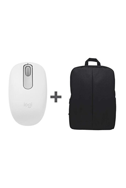 logitech M196 BEYAZ MOUSE + NERO NOTEBOOK SIRT CANTASI