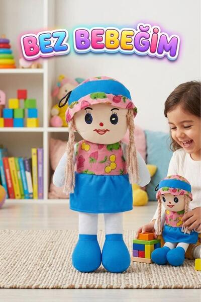 Tıfıl Toys Meyveli Bebeğim! 42cm Meyve Desenli Elbiseli ve Şapkalı Oyun Arkad...