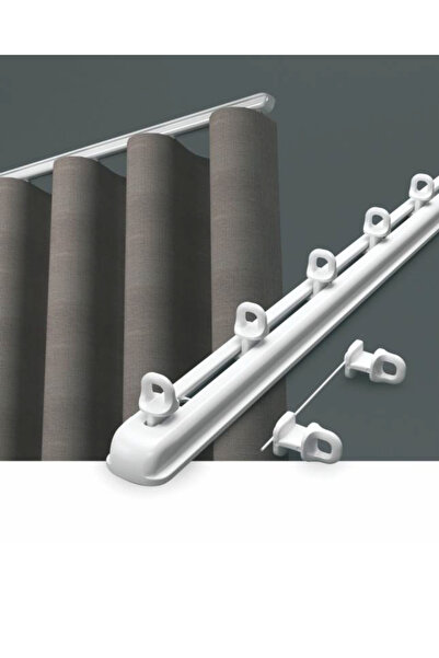 Sophia WAVE SOPHIA extendable metal track, for curtains and drapes, white