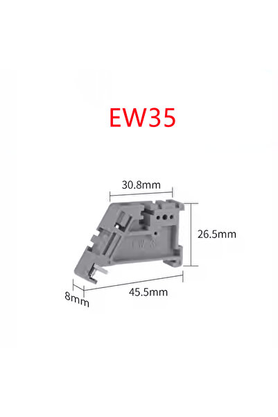 Choice6 EW35 رمادي 10 قطع حامل نهاية التوصيل E/UK E/UK2 EW35 WKF35 لتركيب كتل...
