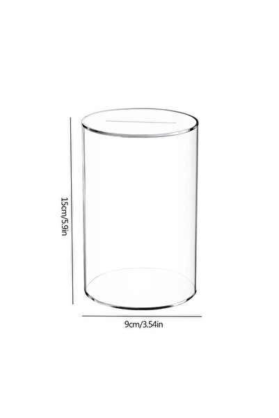 Choice A Acrylic Clear Piggy Bank Multipurpose Birthday Gift Coin Bills Money...