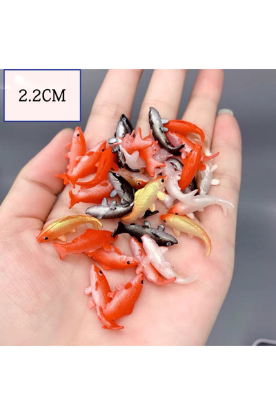 Choice Large Mini Craft Random 5Pcs/Set Soft PVC Goldfishes Models Epoxy Fill...