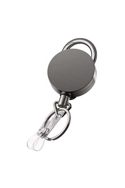 Choice 1PC Round-B Anti-loss and Easy-to-pull Buckle of Retractable Key Chain...
