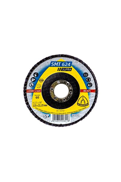FOXMAG24 Disc frontal SMT 624, granulație 40, 115x22.23 mm pentru polizor ung...
