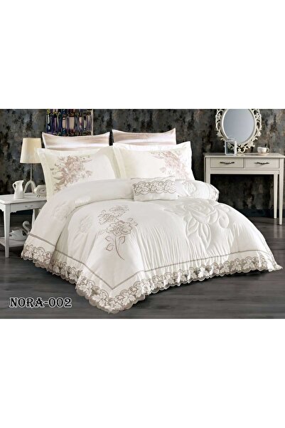ALMIAAD Nafirin Wedding Bedspread with Soft Patterns and Luxurious Lace Gives...