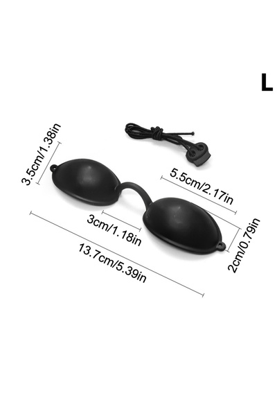 Choice4 L Black Silicone Protectve Eye Goggle For IPL Laser LED UV Lamp Treat...