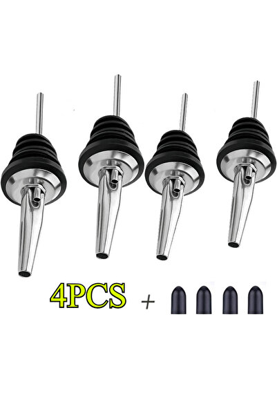 Choice 4PCS Stainless Steel Wine Bottle Stopper and Olive Oil Pourer Dispense...