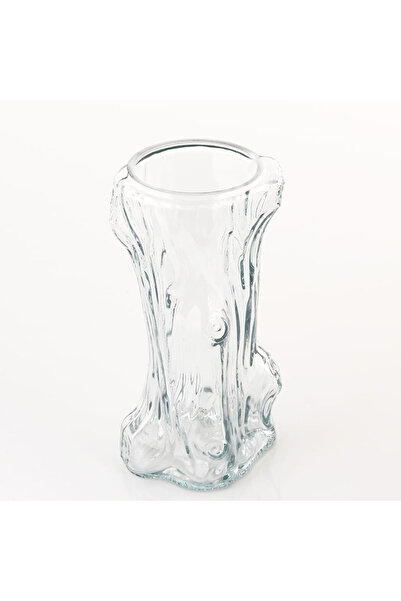 meli melo Vaza decorativa din sticla transparenta cu design fluid