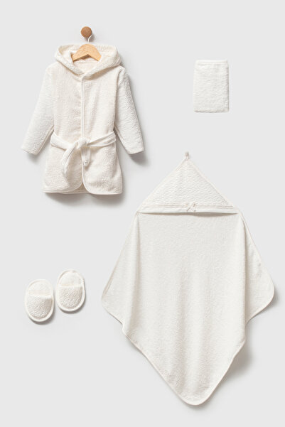 BEBELİNNA BABY 4 PIECES BABY BATHROBE SET